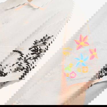 Риза YMC Idris Embroidered Vacation Shirt Бяло | P2WMC-60, 5
