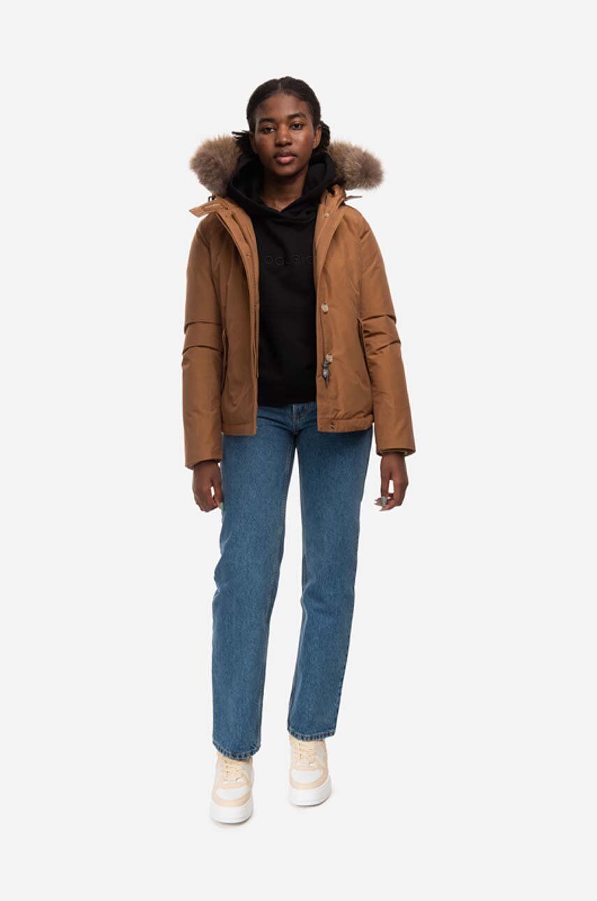 Парка WOOLRICH Polar High Collar Fur Parka Кафяво | CFWWOU0548FRUT0001, 1
