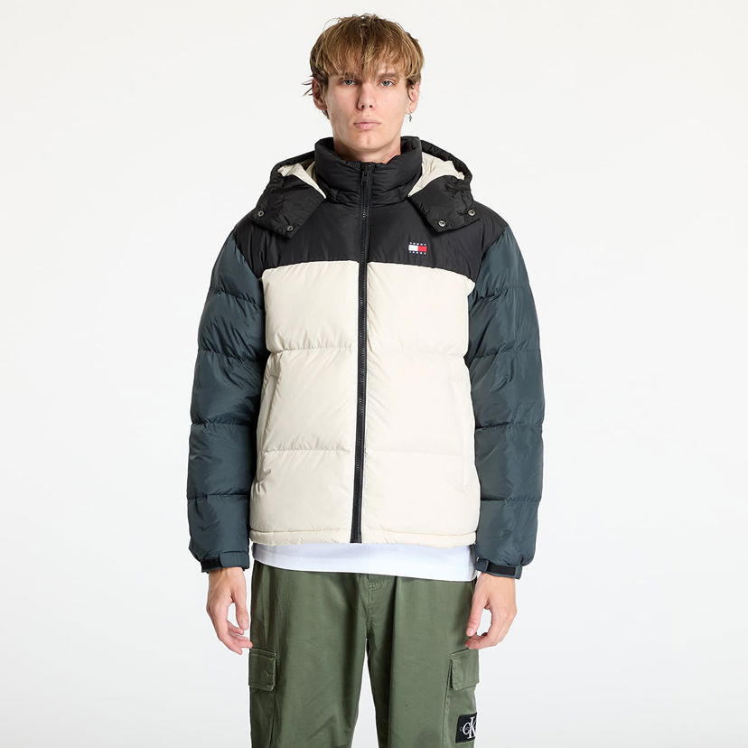 Пухо яке Tommy Hilfiger Alaska Colorblock Puffer Jacket Beige Бежово | DM0DM19639 ACG