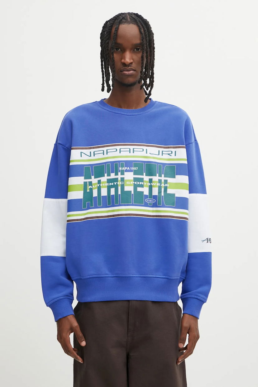 Суитчър Napapijri Martine Rose Graphic Striped Crew Neck Sweatshirt Многоцветен | NP0A4I4ZBE11