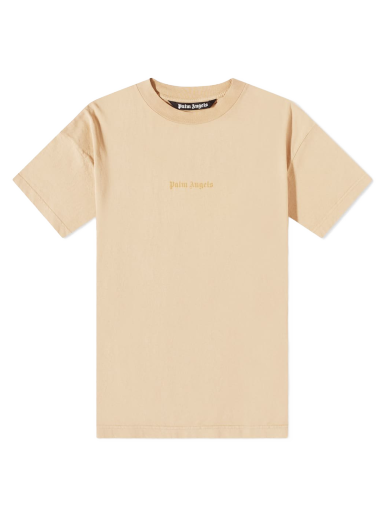 Тениска Palm Angels Reverse Logo Tee Бежово | PMAA001S23JER0046161