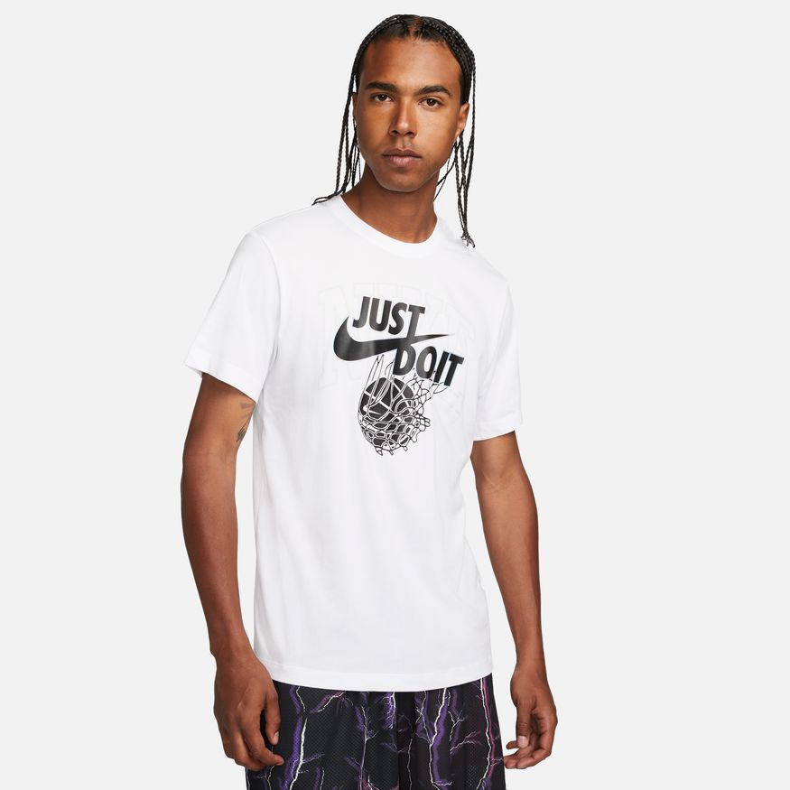 Тениска Nike Dri-FIT "Just Do It" Tee Бяло | DR7639-100, 0