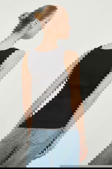 Потник Samsoe Samsoe Samsoe Samsoe SAAMANZA Ribbed Square Neck Tank Top Черно | F10000006, 2