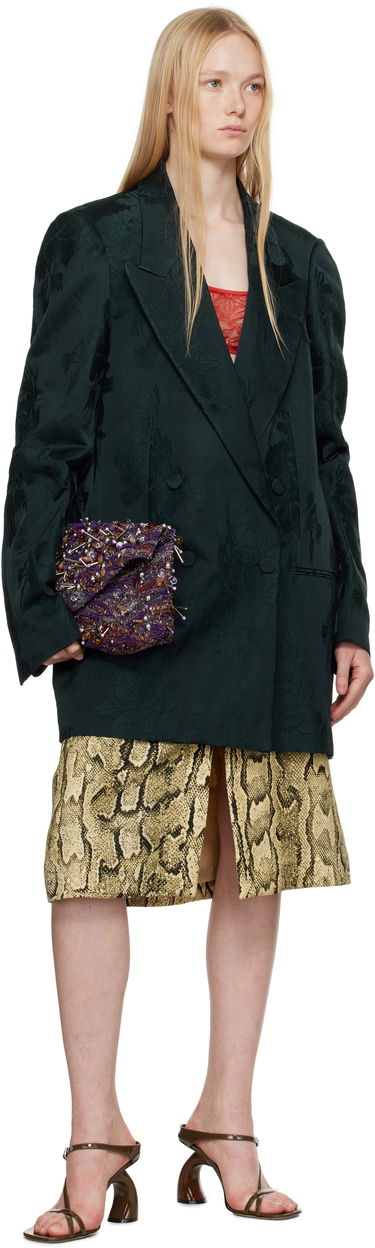 Дамска чанта Dries Van Noten Dries Van Noten Embellished Envelope Clutch Bag Лилаво | 251-011513-896, 3