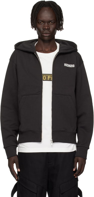 Суитчър KENZO Kenzo Paris 'KENZO City' Full-Zip Hoodie Черно | FF65HO2544MC, 0