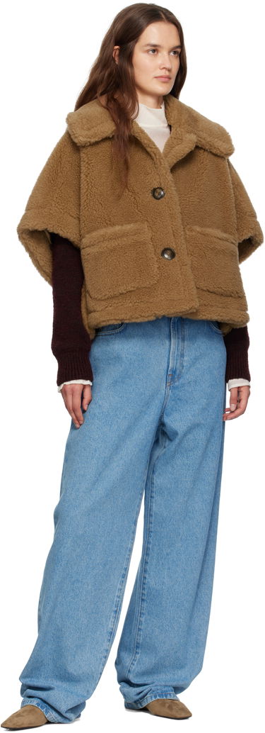 Яке Max Mara Max Mara Newterzo1 Cropped Teddy Jacket Кафяво | 2524736022600, 3