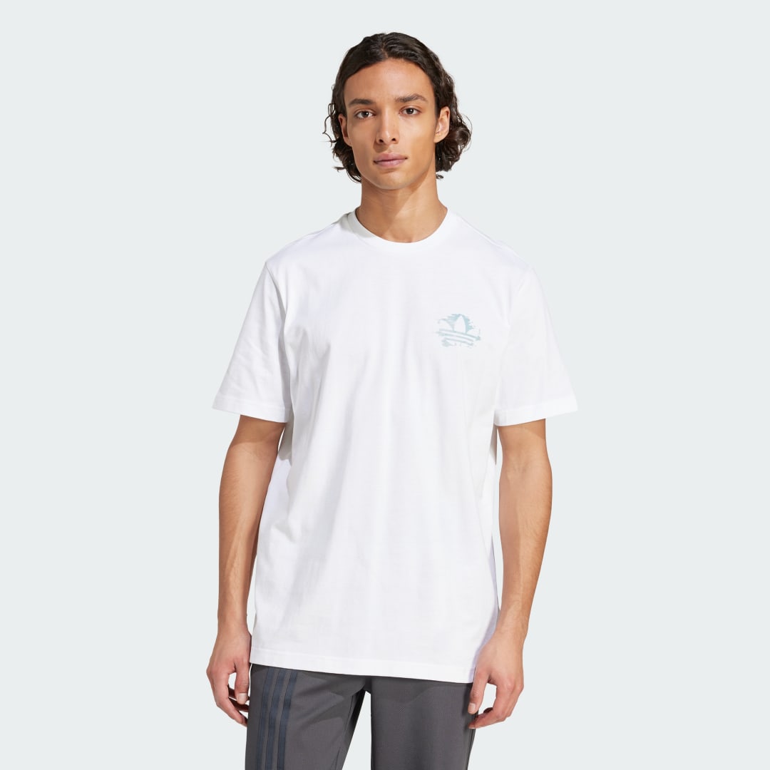 Тениска adidas Originals adidas Originals Resort Graphic T-Shirt Бяло | KC4956, 0