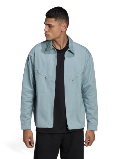 Яке adidas Originals Adicolor Trefoil Twill Blouson Jacket Синьо | HC4539