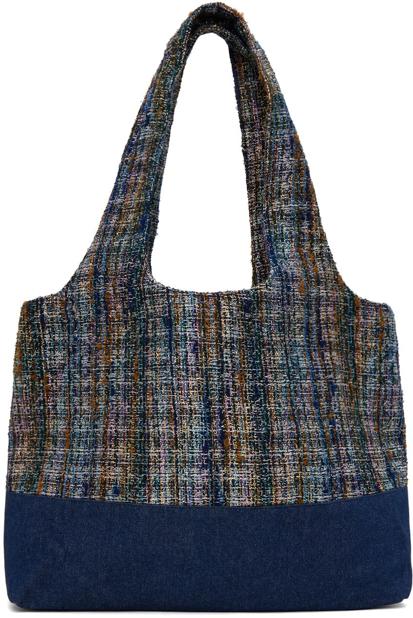 Голяма пазарска чанта Anna Sui Anna Sui Tweed & Denim Tote Многоцветен | 1024B90,, 0