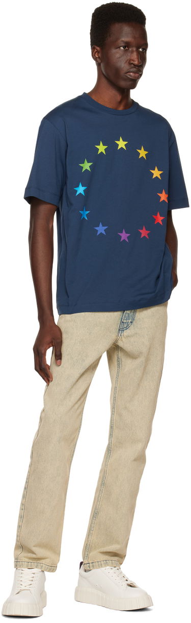 Тениска Études Études Wonder Europa T-Shirt Синьо | E23MM112A00743, 3