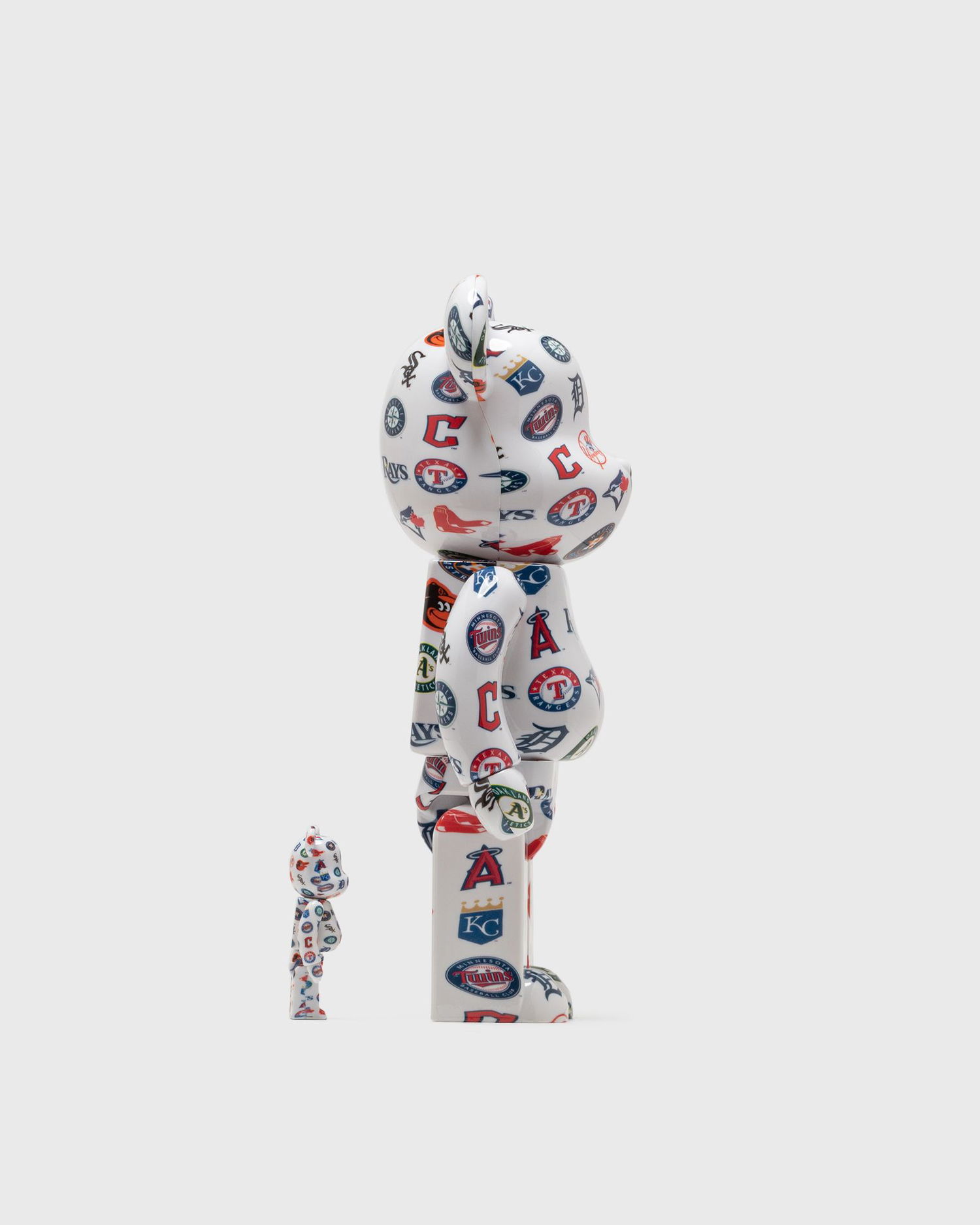 Колекционерско Medicom Toy MLB AMERICAN LEAGUE 100% & 400% BE@RBRICK Set Бяло | MED1194, 1
