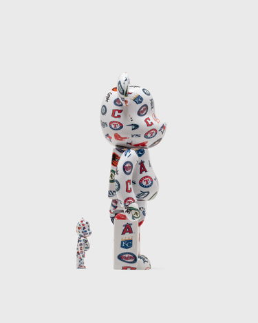 Колекционерско Medicom Toy MLB AMERICAN LEAGUE 100% & 400% BE@RBRICK Set Бяло | MED1194, 1