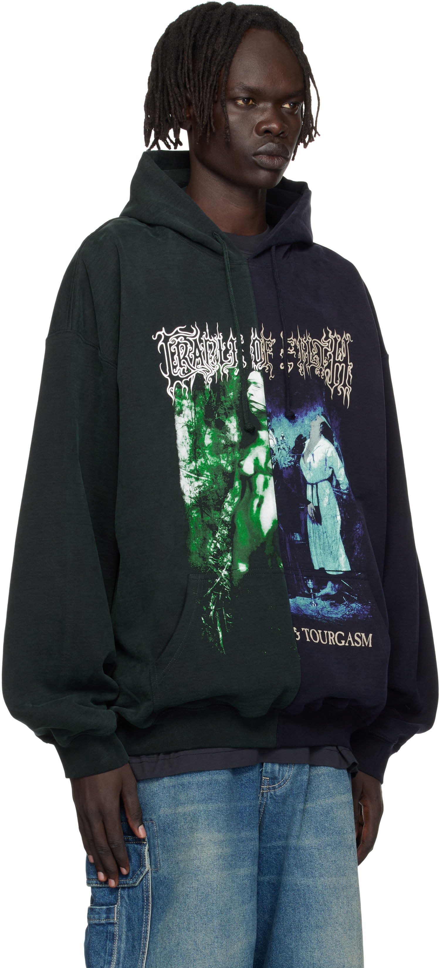 Суитчър VETEMENTS Vetements Cradle of Filth Cut-Up Oversized Hoodie Многоцветен | UCF76HD850EN, 1