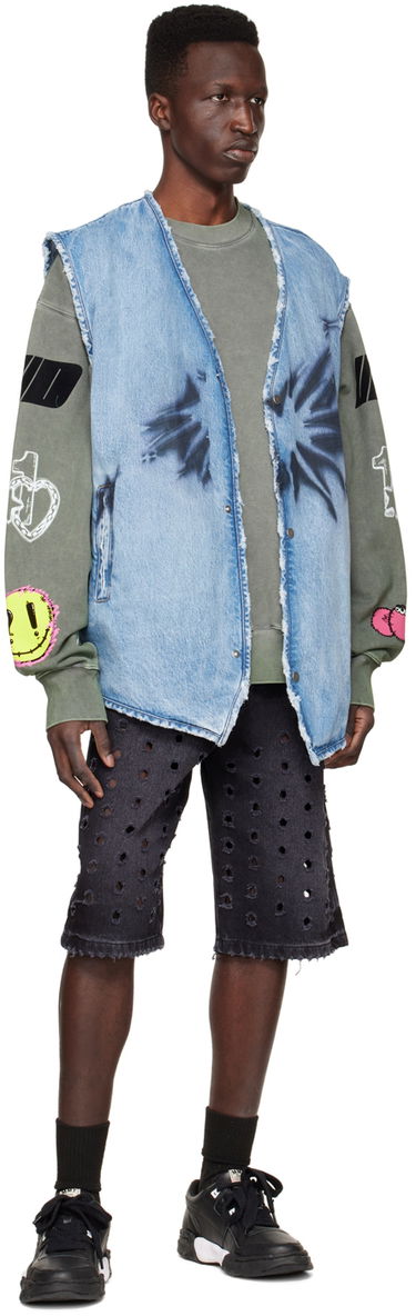 Жилетка We11done We11done Sleeveless Denim Vest Синьо | WD-DV1-22-331-M-BL, 3