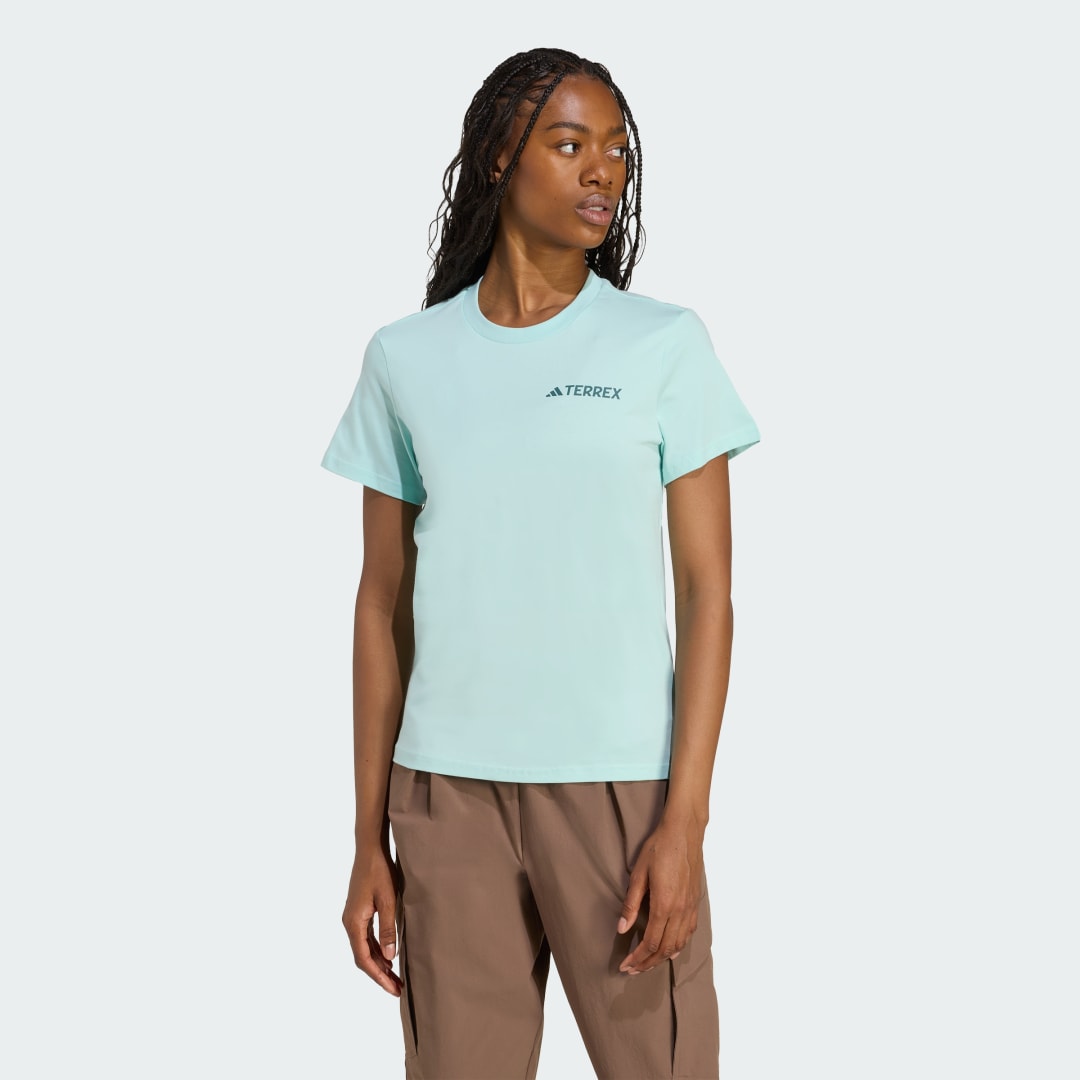Тениска adidas Performance Terrex Graphic T-Shirt Тюркоазено | JW3563, 0
