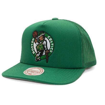 Шапка с козирка Mitchell & Ness Boston Celtics Evergreen Trucker Hat Зелено | HT8032-BCEGREN