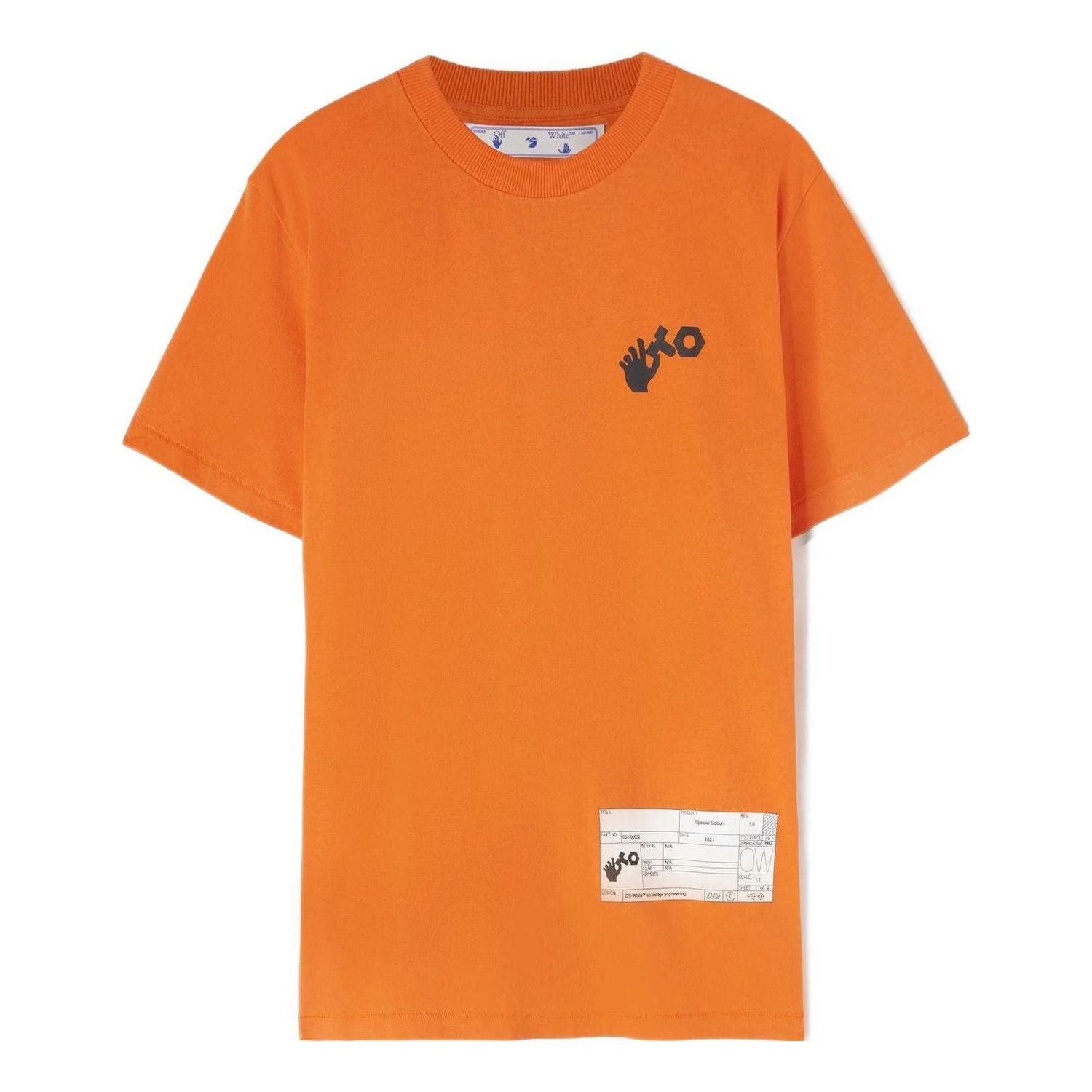 Тениска Off-White Off-White x Teenage Engineering Crossover SS22 Logo T-Shirt Оранжево
| OMAA027T22JER0012001, 0