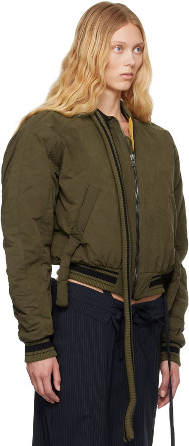 Яке бомбър Ottolinger Ottolinger Strap Bomber Jacket Зелено | 109-700509-01, 4