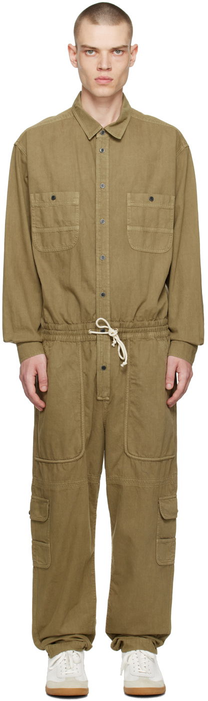 Комбинезон ISABEL MARANT Khaki Vyns Jumpsuit Зелено | 23PCB0006HA-A1H33H, 0