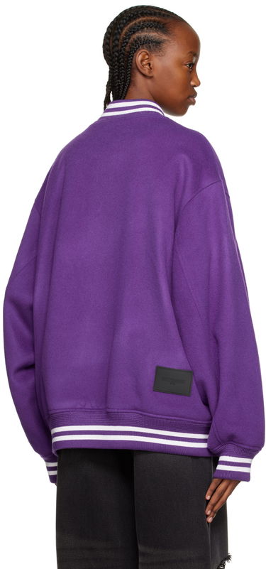 Яке бомбър We11done We11done Oversized Bomber Jacket Лилаво | WD-JP3-22-029-U-PP, 2