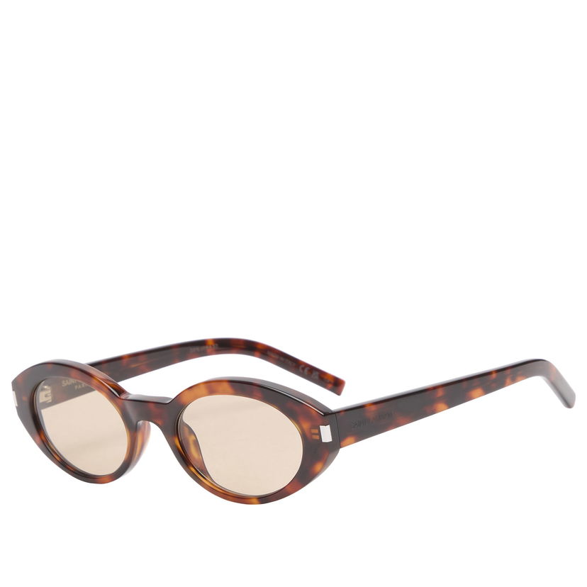 Слънчеви очила Saint Laurent Oval Cat-Eye Sunglasses Кафяво | SL-567-008