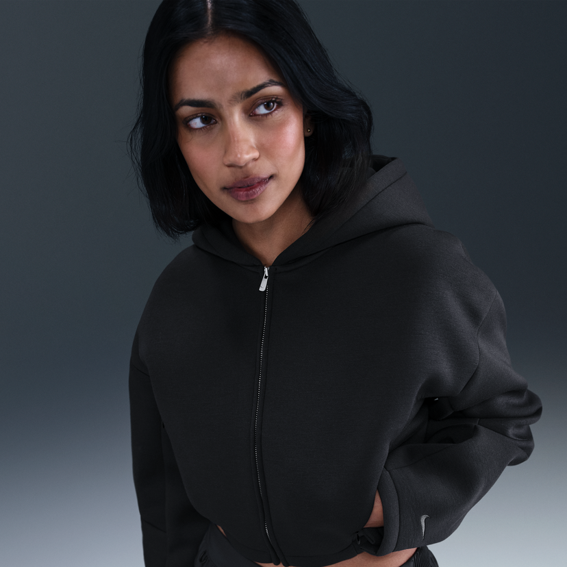 Суитчър Nike Full-Zip Hoodie Modal Polyester Черно | HV2076-010