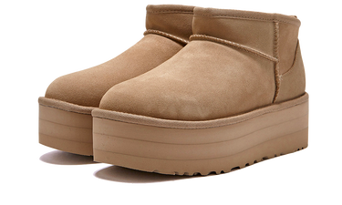 Кецове и обувки UGG Classic Ultra Mini Platform Бежово | 1135092-MDSD, 3
