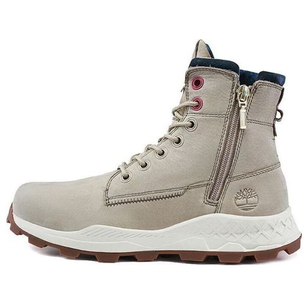 Кецове и обувки Timberland Brooklyn Side Zip Wide Fit Boots Бежово | A41AM, 0