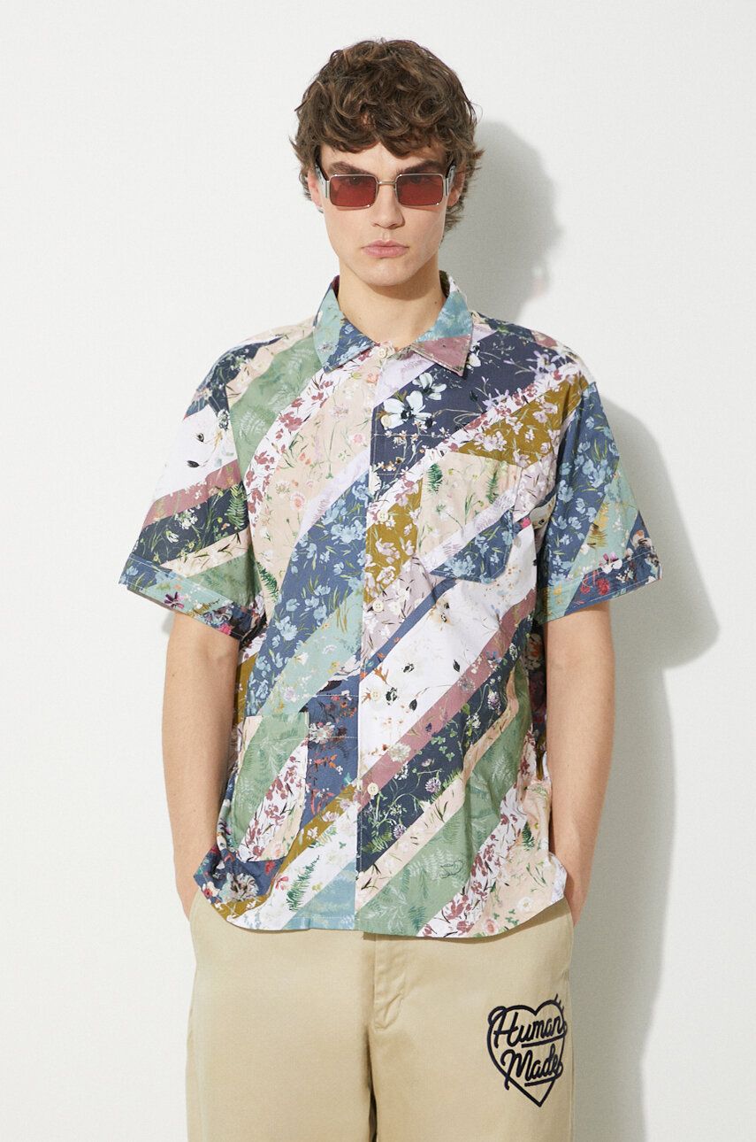 Риза Engineered Garments Camp Shirt Regular Синьо | OR019.WF094, 0