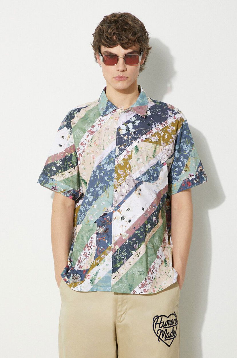 Риза Engineered Garments Camp Shirt Regular Синьо | OR019.WF094