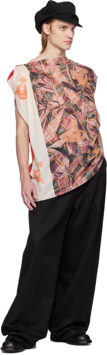 Тениска Vivienne Westwood Vivienne Westwood Tartan Orb Beach Top Червено | 8101000J-W015F-, 4