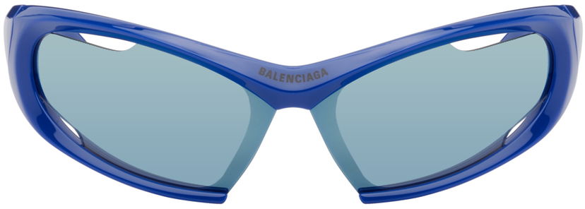 Слънчеви очила Balenciaga Dynamo Rectangle Sunglasses Тъмно синьо | BB0318S-002