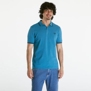 Риза Fred Perry Twin Tipped Shirt Ocean/ Navy Синьо | M3600 V35, 0