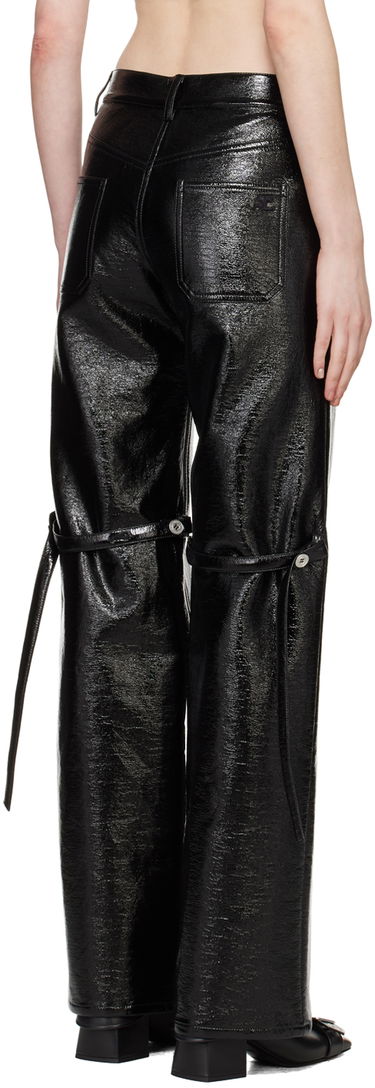 Панталони Courrèges Baggy Vinyl Trousers Черно | 124CPA214VY0014, 2