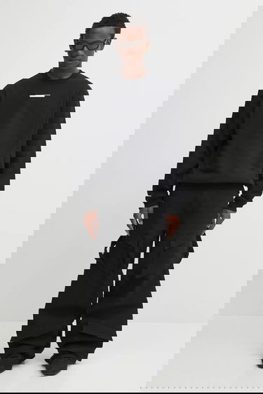 Карго панталони HELIOT EMIL Cotton Wide-Leg Cargo Trousers with Side Straps Черно | PREAW25.M.10.160.BLK01., 5