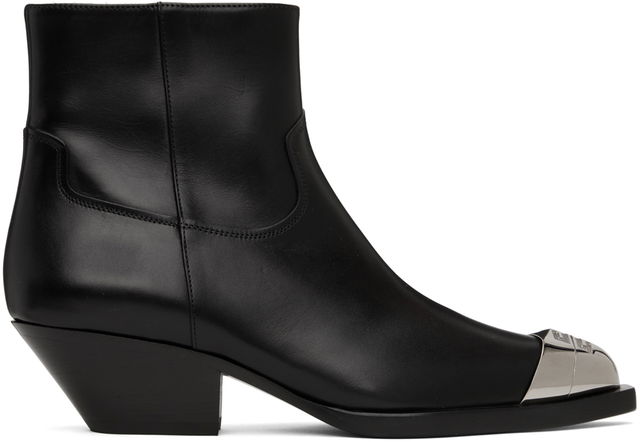 Givenchy Western Leather Ankle Boots