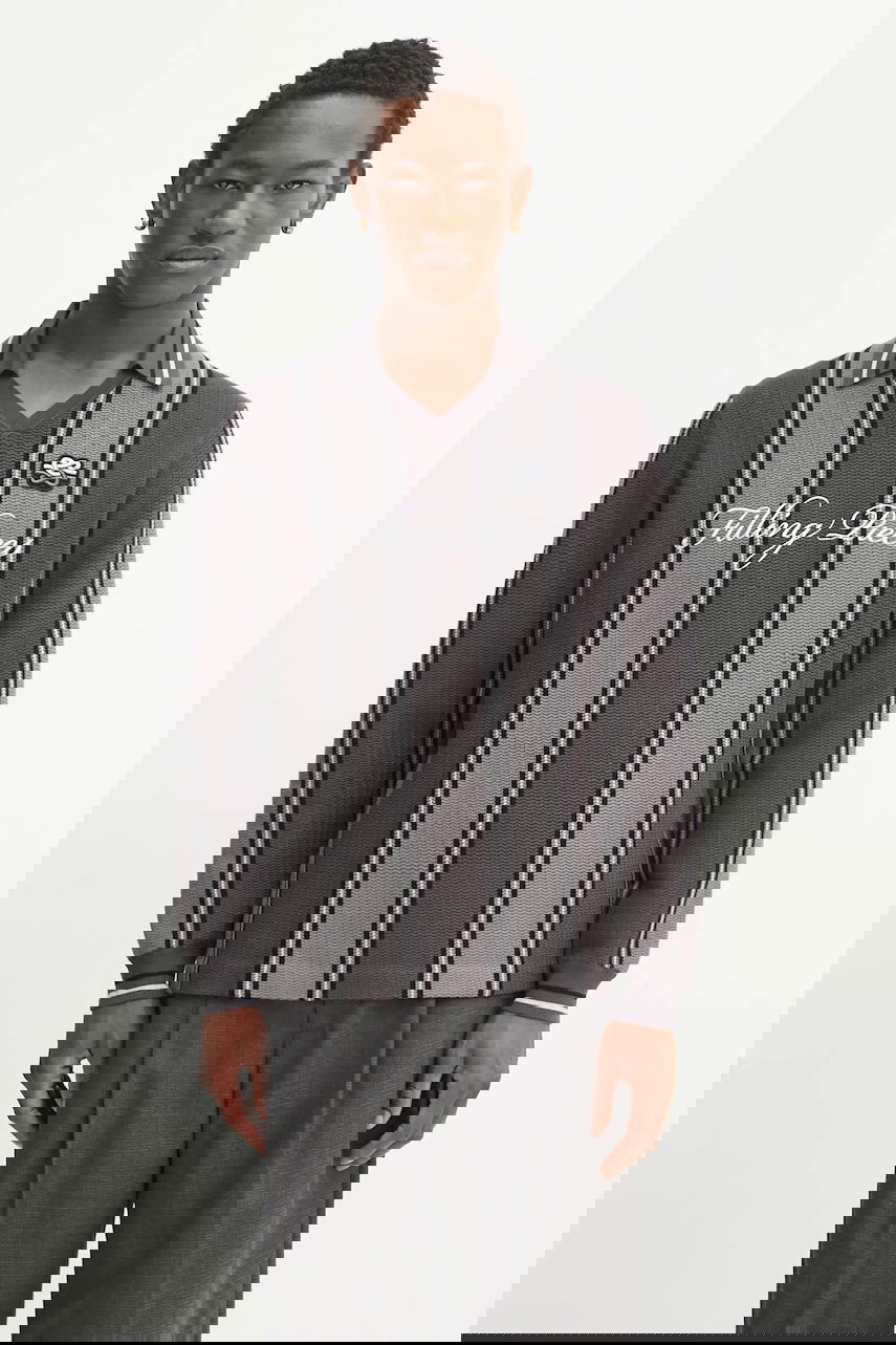 Фланелка Filling Pieces Filling Pieces Knit Football Jersey Сиво | 422574500148, 0