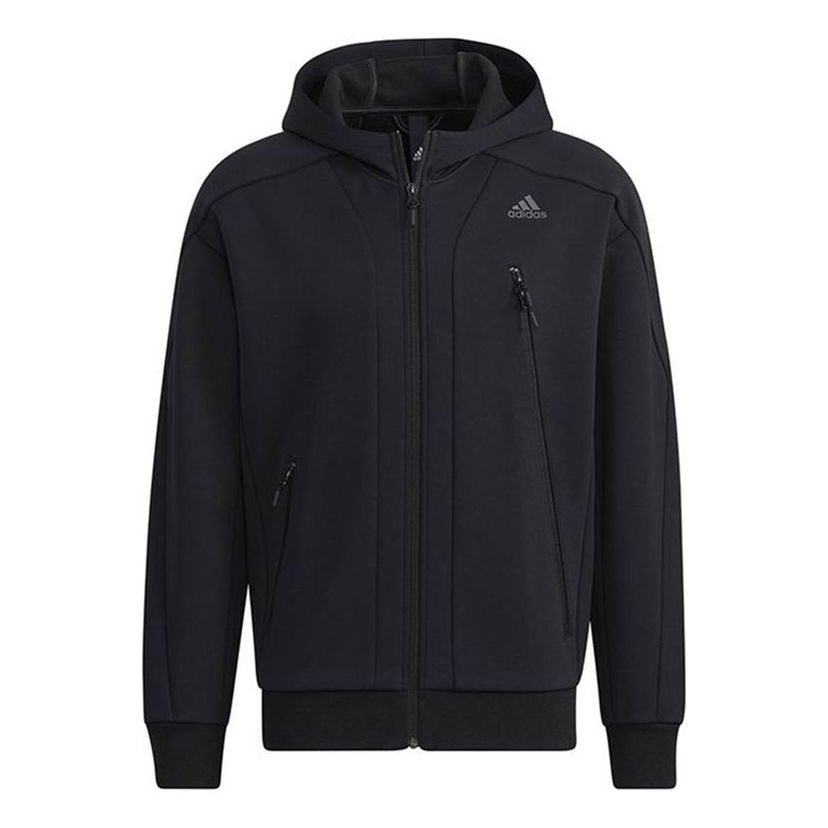 Суитчър adidas Originals Sports Hooded Casual Jacket Черно | H39237