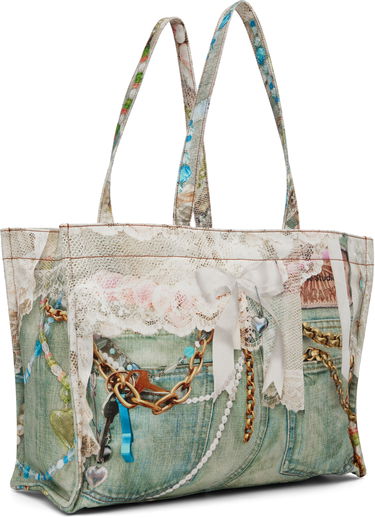 Голяма пазарска чанта Acne Studios Acne Studios Logo Shoulder Tote Многоцветен | C10245-, 4