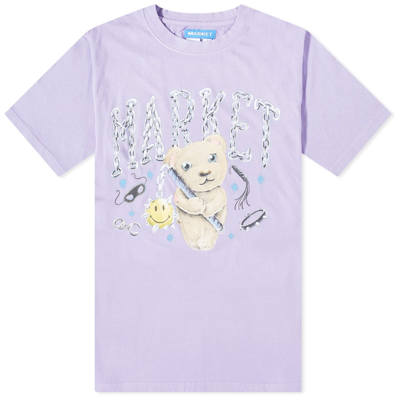 Тениска MARKET Soft Core Bear T-Shirt Лилаво | 399001570-Red, 0