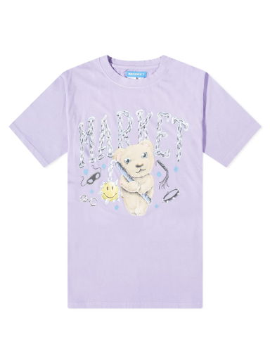 Тениска MARKET Soft Core Bear T-Shirt Лилаво | 399001570-Red