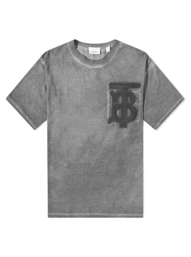 Тениска Burberry TB Logo Pocket Tee Сиво | 8067509PFD