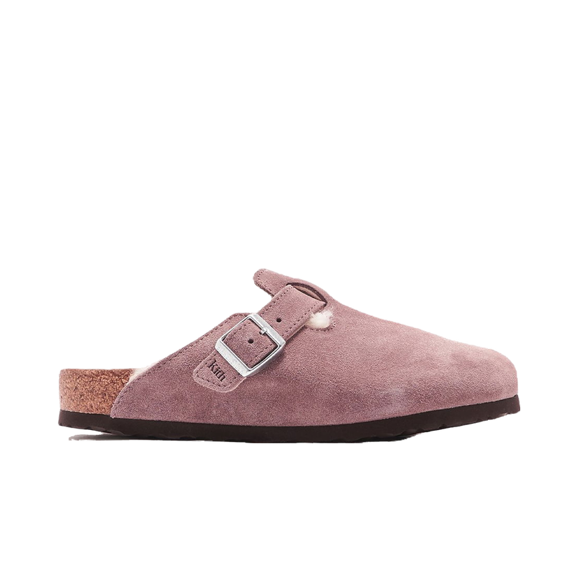 Кецове и обувки Birkenstock Boston Shearling Kith Antler Taupe Розово | 1020856