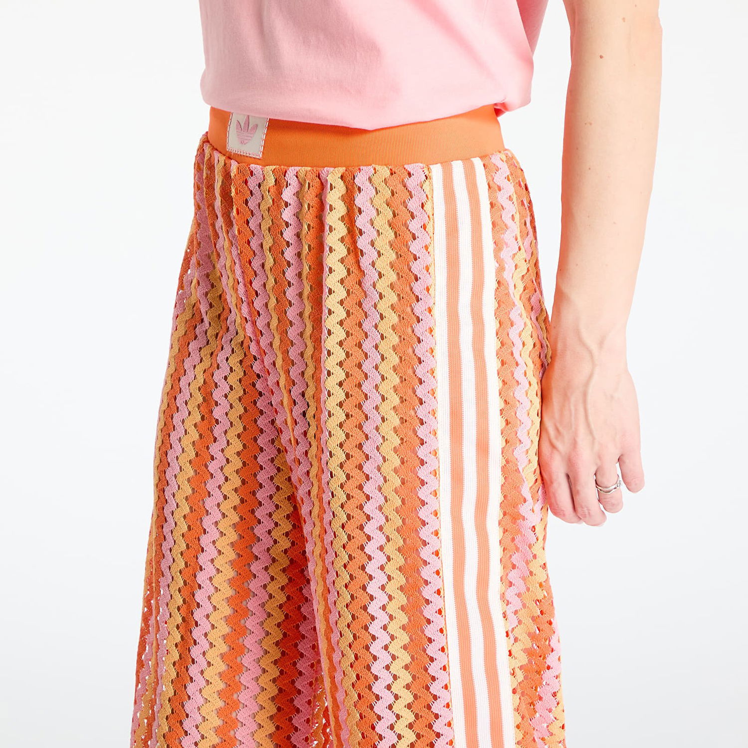 Панталони adidas Originals Summer Glow Firebird Wide Leg Pants Оранжево
 | KC0759, 1