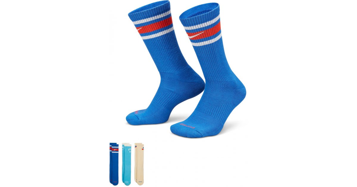 Чорапи Nike Everyday Plus Socks 3-Pack Многоцветен | dx7665-904, 1