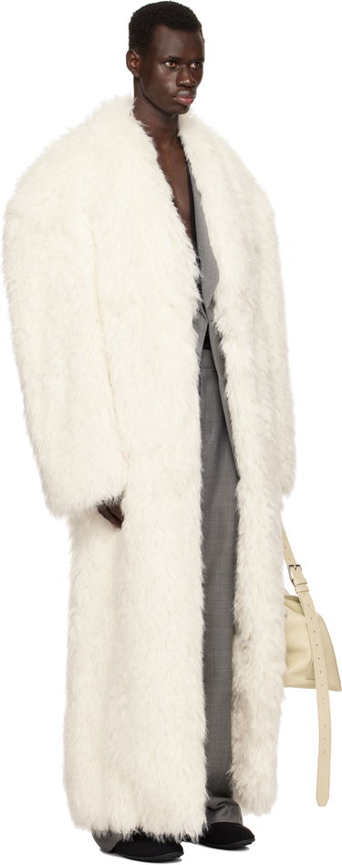 Палта Entire Studios Entire Studios Chrysalis Faux-Fur Coat Бяло | ES2688FR, 1