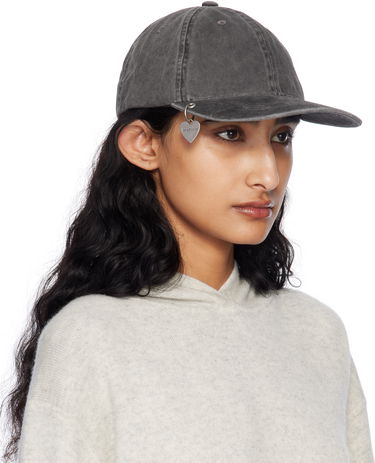 Шапка с козирка Acne Studios Acne Studios Twill Pendant Cap Сиво | C40397-, 1
