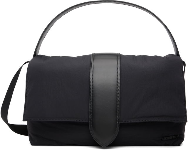 La Croisière 'The Bambino messenger' Nylon and Leather Bag