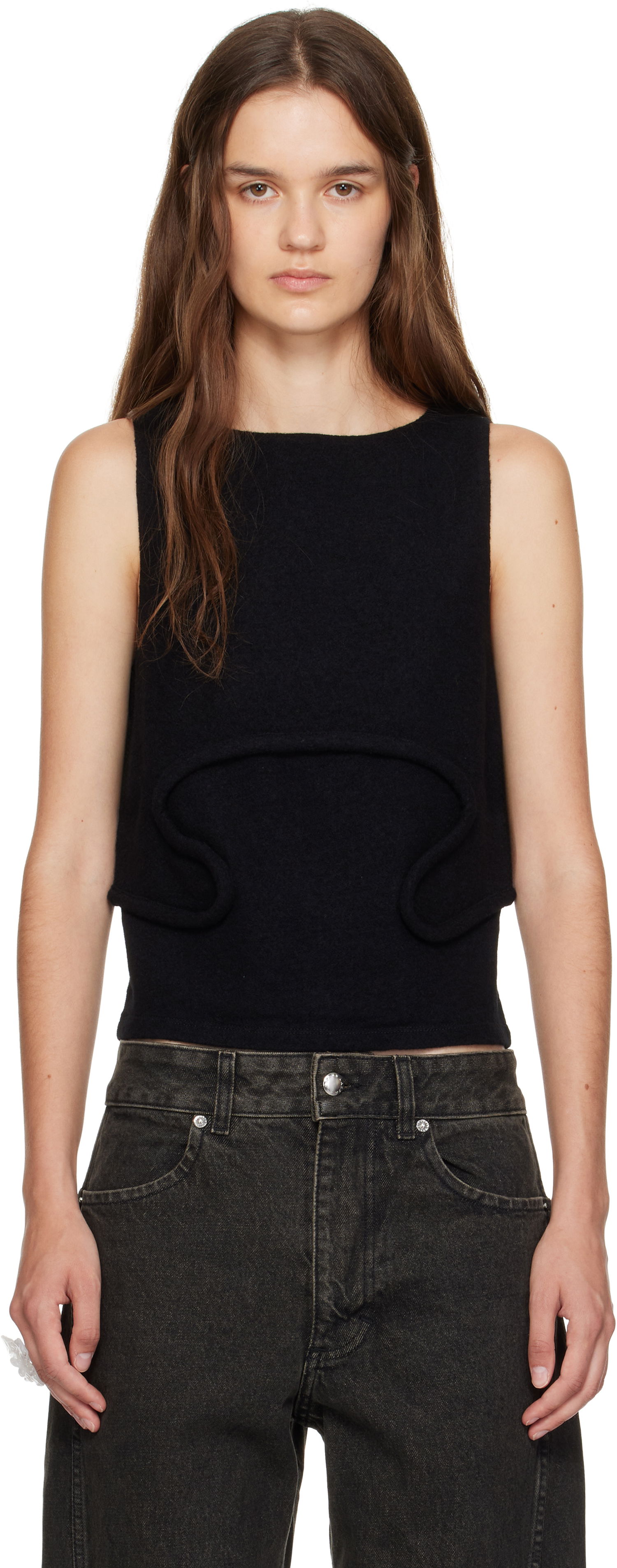 Потник Eckhaus Latta Eckhaus Latta Pallas Tank Top Черно | 1405-EL-PF25-D -, 0