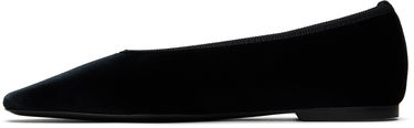 Кецове и обувки TOTEME TOTEME Minimalist Velvet Ballerina Flats Черно | 251-WAS0218-FB0361, 2